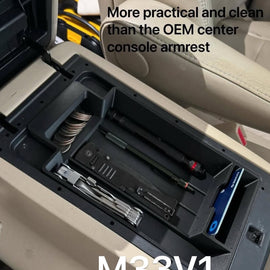 M33V1 LC100/LX470 Armrest Storage Organizer