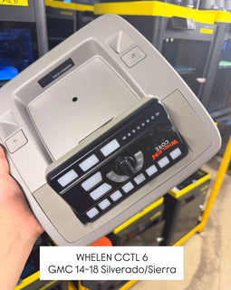 Sierra & Silverado（2014–2018）overhead mount for the Whelen CCTL6 and CCTL7 controllers.